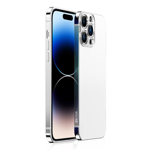 Stainless Steel iPhone Case 14/13/12 – Anti-Fingerprint Cover