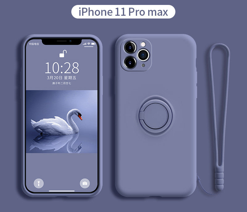 iPhone 11 Pro Liquid Silicone Case with Lens Cover Axl white 11ProMAX