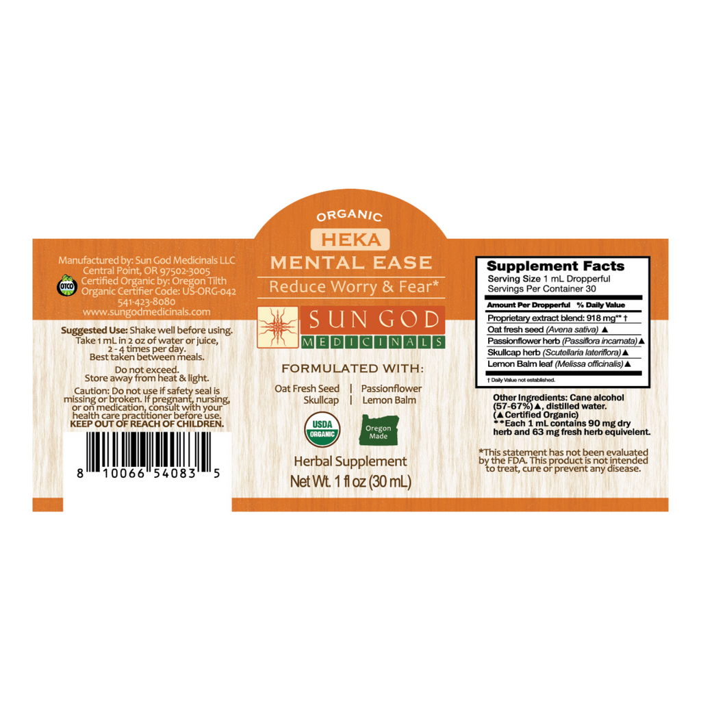 Heka Mental Ease Herbal Tincture Axl