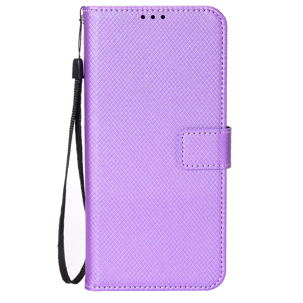 Honor X5 4G Phone Case with Diamond Texture and Strap Axl Purple / Glory X5/Honor X5 4G