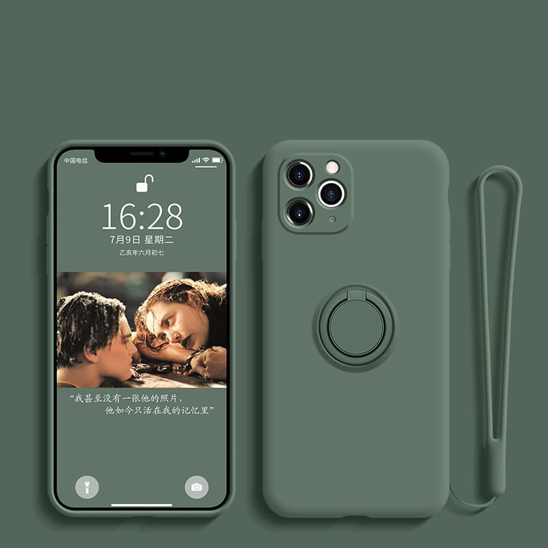 Liquid Silicone iPhone Case with Ring Holder | Axl
